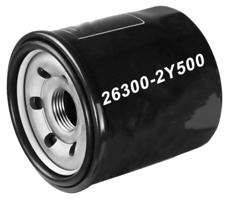 OE 26300-02501 Pour Hyundai 26300 2Y500 Filtre métal et papier Matériau filtre à huile